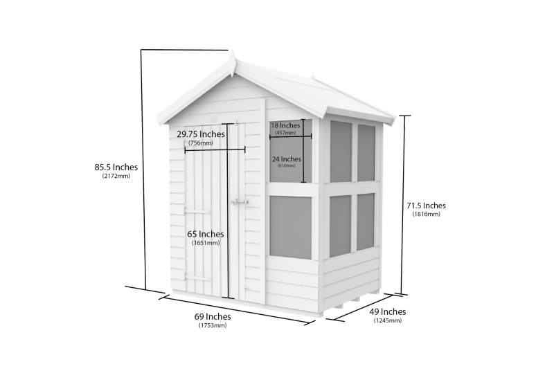 Apex Potting Shed 6x4 - Willow Woodhouse