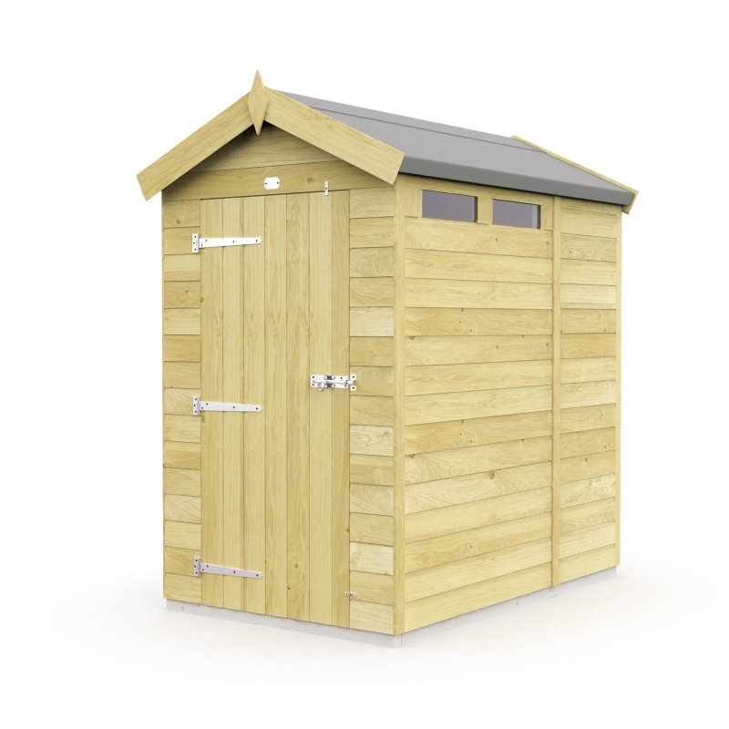 Flat Packed Apex Security Shed 4x6 - Willow Woodhouse