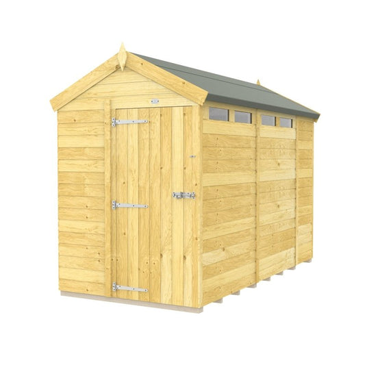 Flat Packed Apex Security Shed 5x10 - Willow Woodhouse