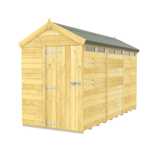 Flat Packed Apex Security Shed 5x12 - Willow Woodhouse