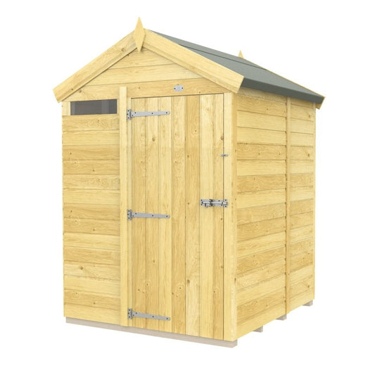 Flat Packed Apex Security Shed 5x5 - Willow Woodhouse