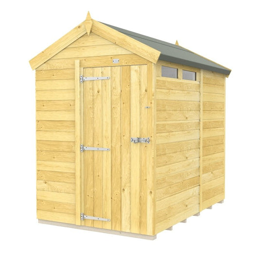 Flat Packed Apex Security Shed 5x7 - Willow Woodhouse