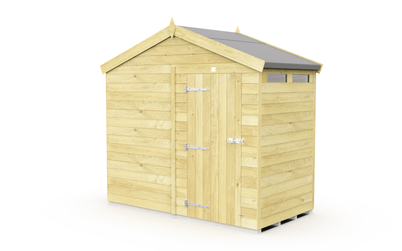 Flat Packed Apex Security Shed 8x4 - Willow Woodhouse