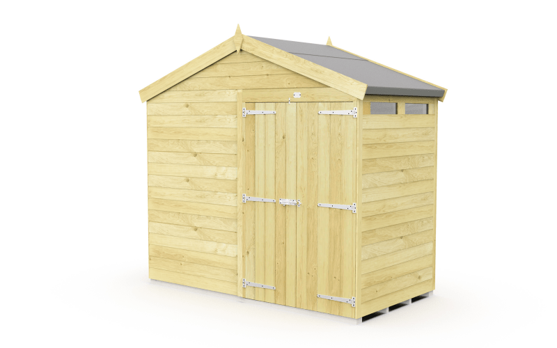 Flat Packed Apex Security Shed 8x4 - Willow Woodhouse