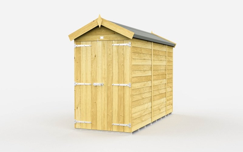 Flat Packed Apex Shed 4x10 - Willow Woodhouse