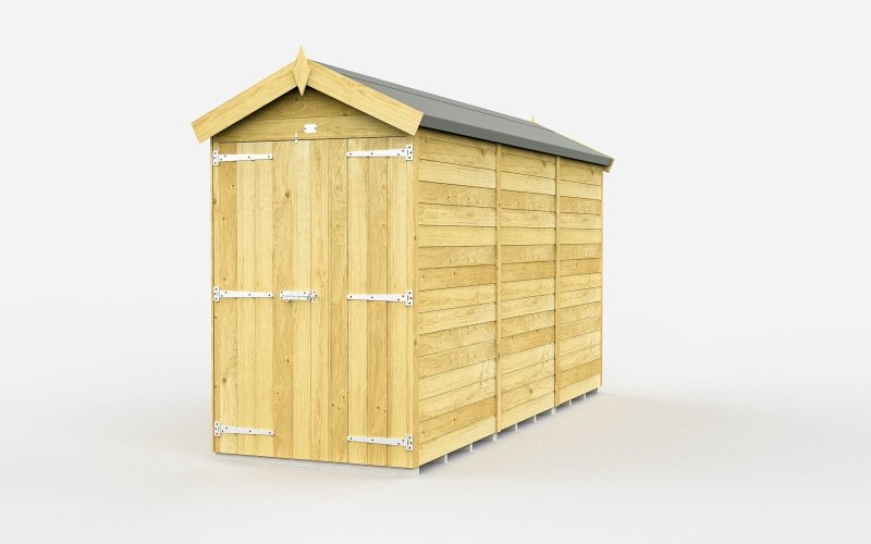 Flat Packed Apex Shed 4x11 - Willow Woodhouse