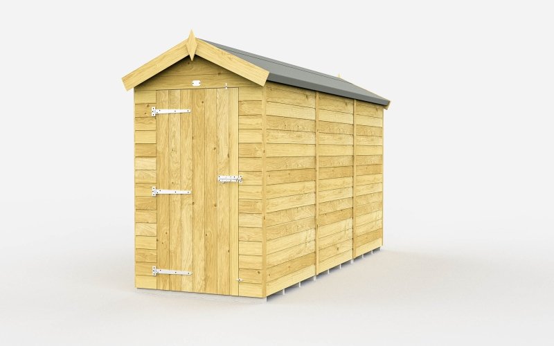 Flat Packed Apex Shed 4x11 - Willow Woodhouse