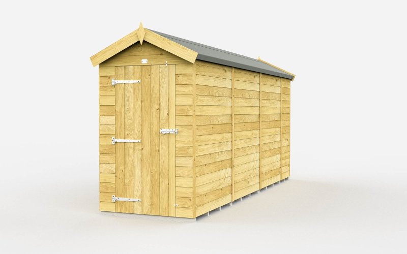 Flat Packed Apex Shed 4x13 - Willow Woodhouse