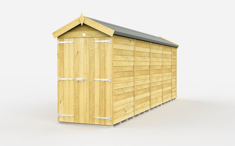 Flat Packed Apex Shed 4x15 - Willow Woodhouse