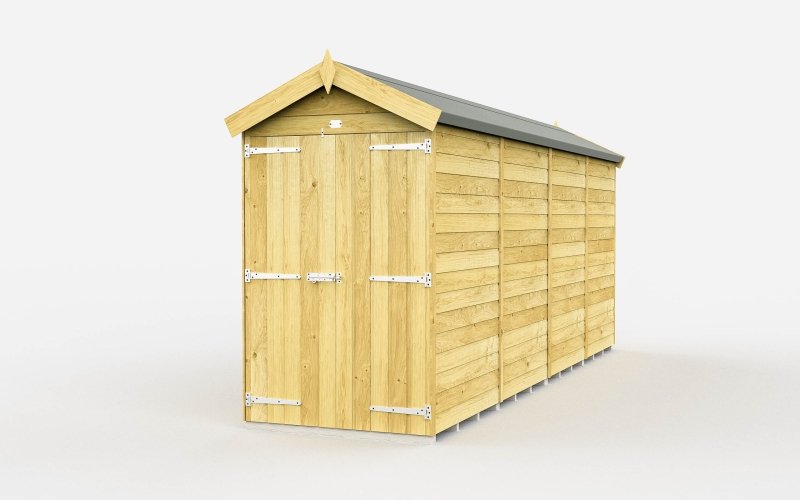 Flat Packed Apex Shed 4x15 - Willow Woodhouse