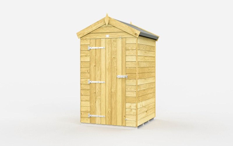 Flat Packed Apex Shed 4x4 - Willow Woodhouse