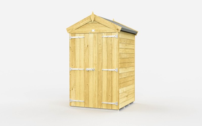 Flat Packed Apex Shed 4x4 - Willow Woodhouse