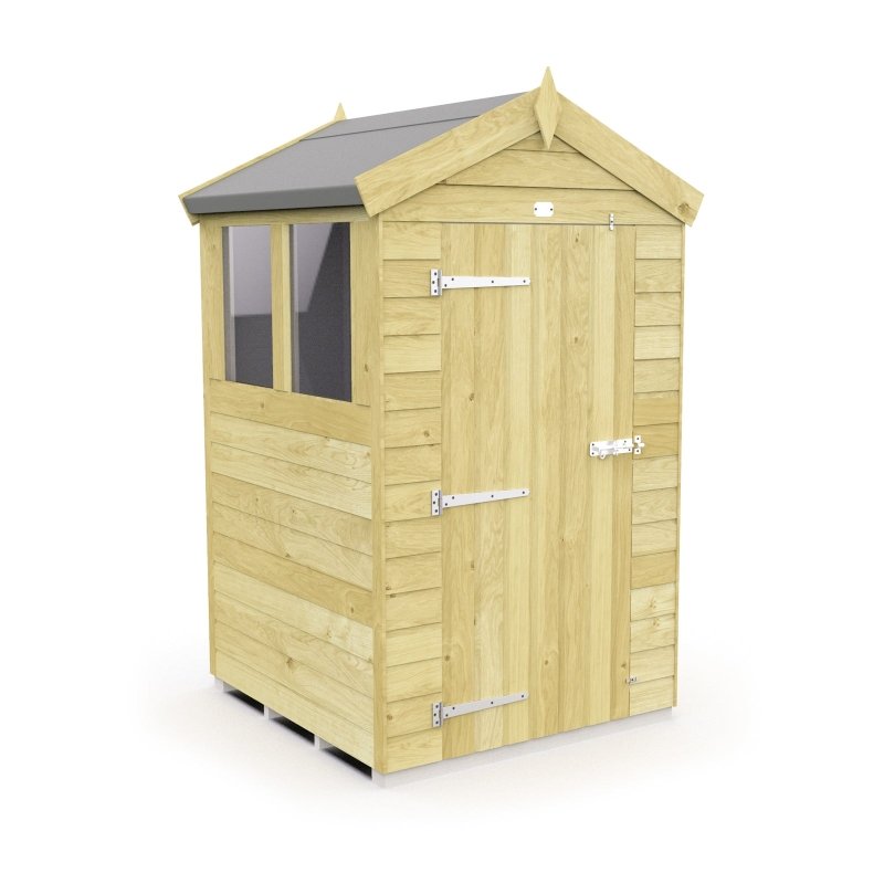 Flat Packed Apex Shed 4x4 - Willow Woodhouse