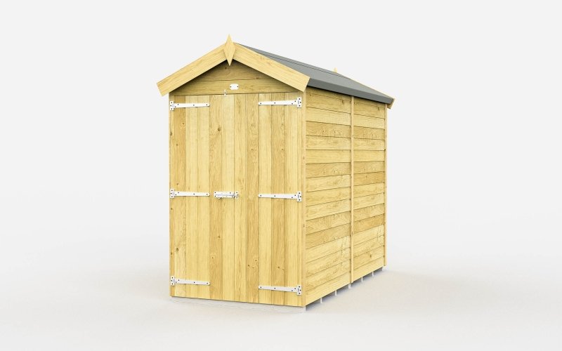 Flat Packed Apex Shed 4x7 - Willow Woodhouse