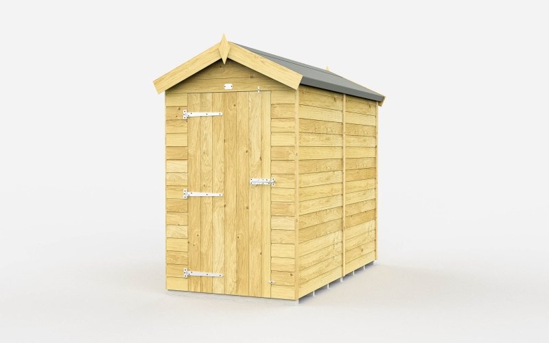 Flat Packed Apex Shed 4x7 - Willow Woodhouse