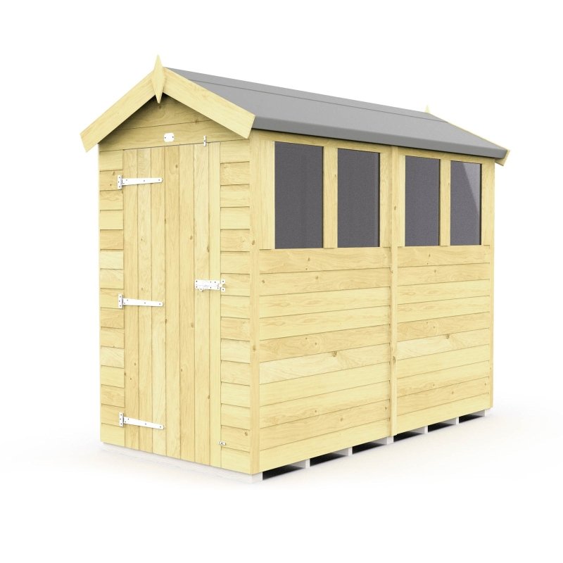 Flat Packed Apex Shed 4x8 - Willow Woodhouse