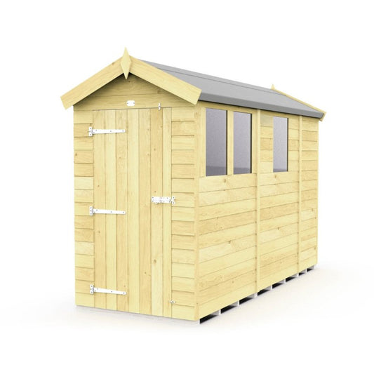 Flat Packed Apex Shed 4x9 - Willow Woodhouse