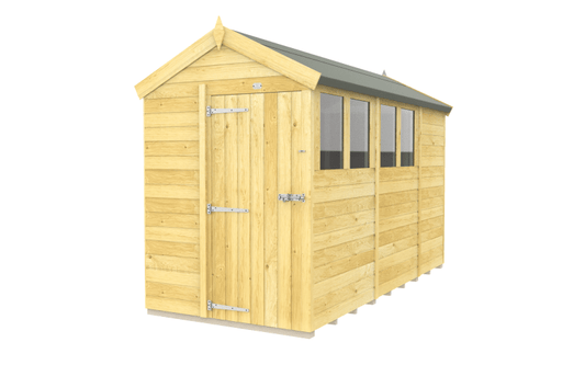 Flat Packed Apex Shed 5x11 - Willow Woodhouse