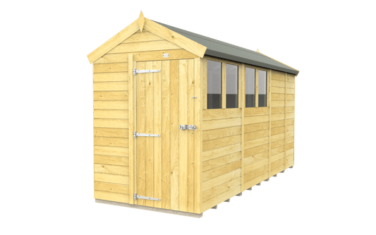 Flat Packed Apex Shed 5x13 - Willow Woodhouse