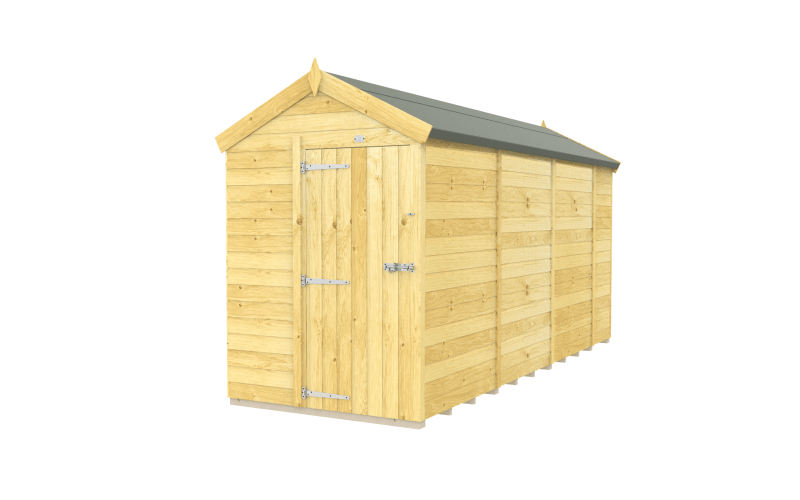 Flat Packed Apex Shed 5x14 - Willow Woodhouse