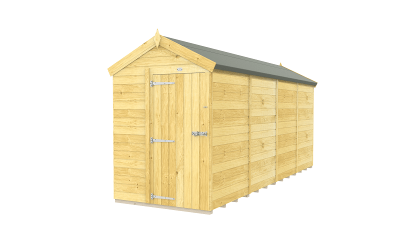 Flat Packed Apex Shed 5x16 - Willow Woodhouse