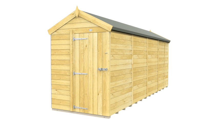 Flat Packed Apex Shed 5x17 - Willow Woodhouse