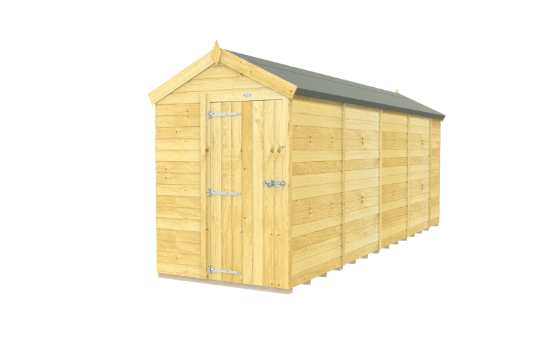 Flat Packed Apex Shed 5x18 - Willow Woodhouse