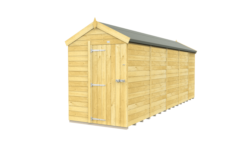 Flat Packed Apex Shed 5x19 - Willow Woodhouse