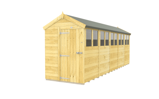 Flat Packed Apex Shed 5x20 - Willow Woodhouse