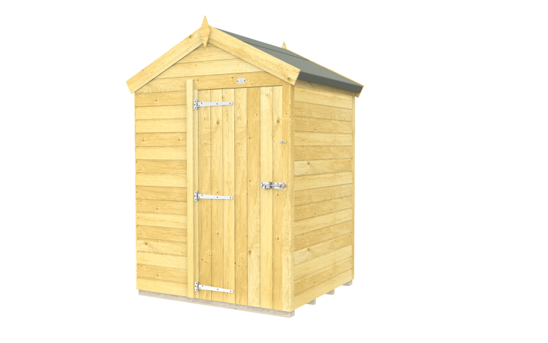 Flat Packed Apex Shed 5x4 - Willow Woodhouse