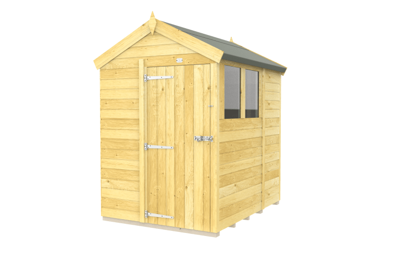 Flat Packed Apex Shed 5x6 - Willow Woodhouse