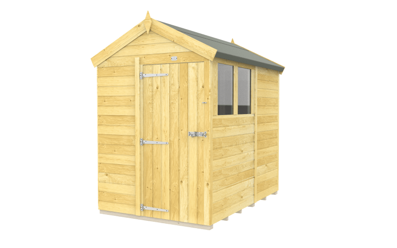 Flat Packed Apex Shed 5x7 - Willow Woodhouse