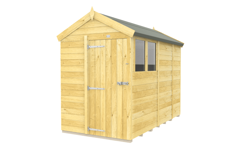 Flat Packed Apex Shed 5x9 - Willow Woodhouse