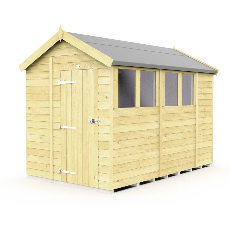 Flat Packed Apex Shed 6x10 - Willow Woodhouse