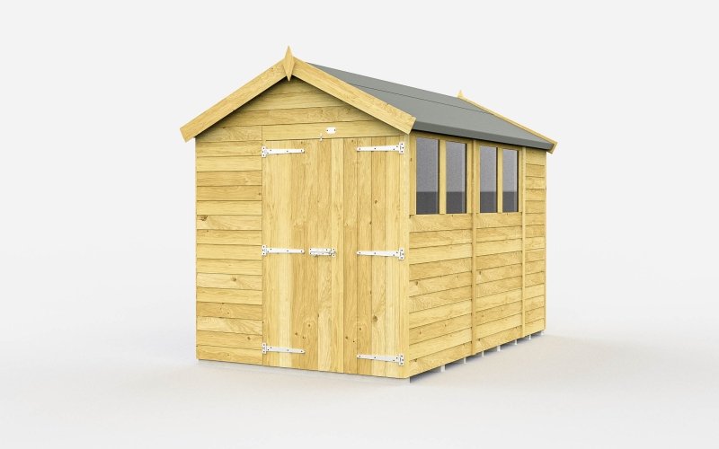 Flat Packed Apex Shed 6x10 - Willow Woodhouse