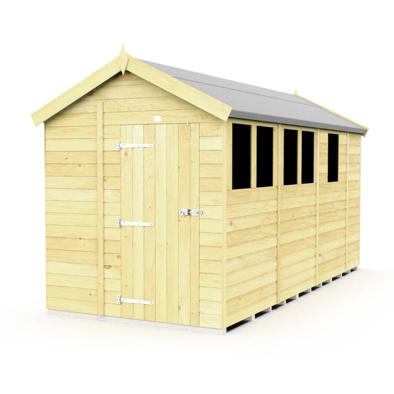 Flat Packed Apex Shed 6x13 - Willow Woodhouse