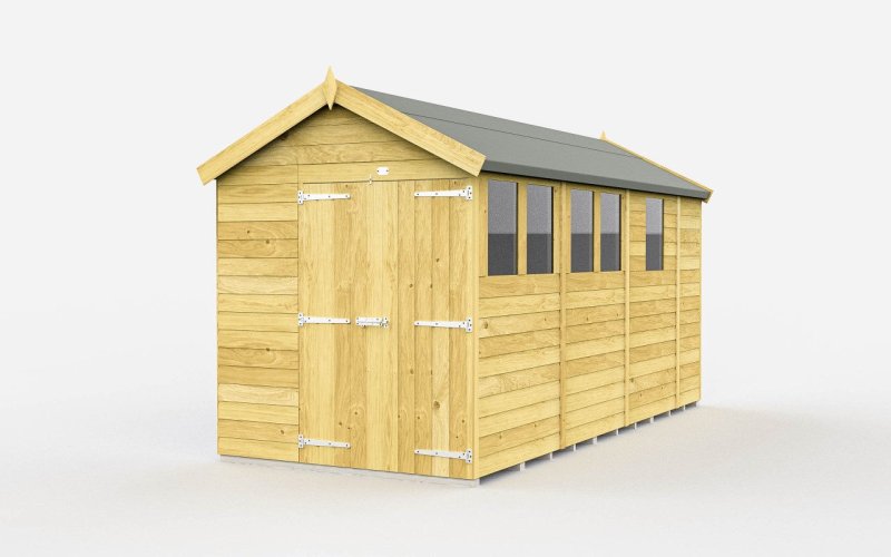 Flat Packed Apex Shed 6x13 - Willow Woodhouse