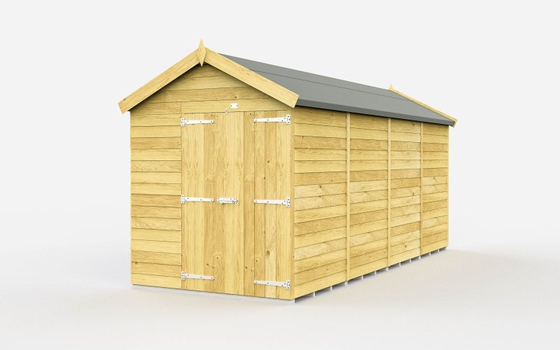 Flat Packed Apex Shed 6x15 - Willow Woodhouse