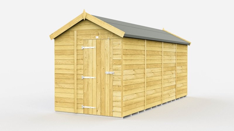 Flat Packed Apex Shed 6x15 - Willow Woodhouse