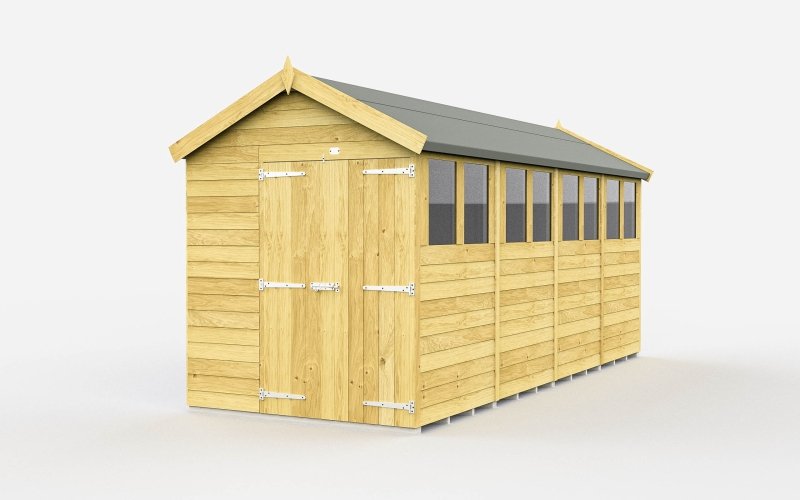 Flat Packed Apex Shed 6x16 - Willow Woodhouse