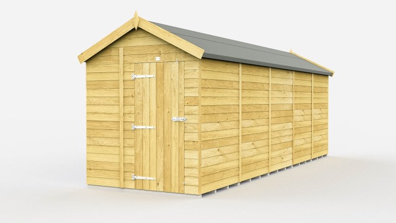 Flat Packed Apex Shed 6x20 - Willow Woodhouse