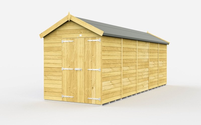 Flat Packed Apex Shed 6x20 - Willow Woodhouse