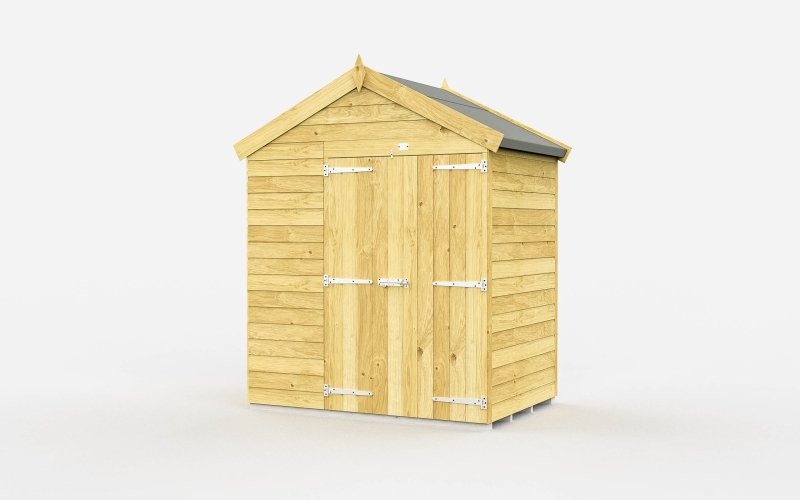 Flat Packed Apex Shed 6x4 - Willow Woodhouse