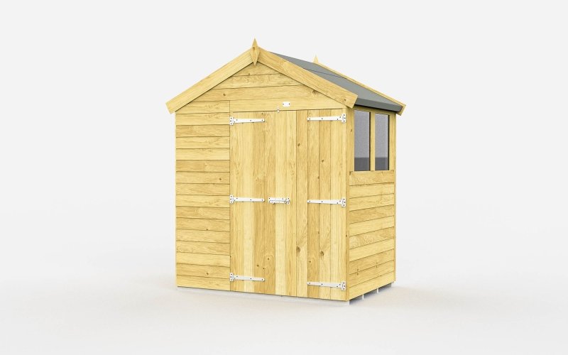 Flat Packed Apex Shed 6x4 - Willow Woodhouse