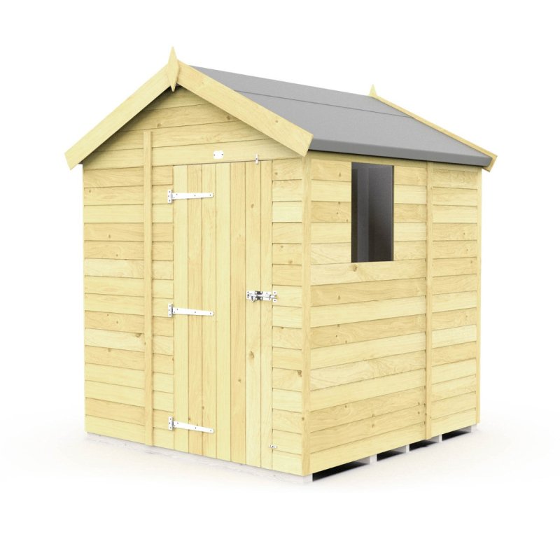 Flat Packed Apex Shed 6x5 - Willow Woodhouse