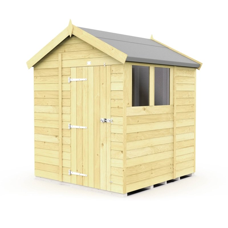 Flat Packed Apex Shed 6x6 - Willow Woodhouse