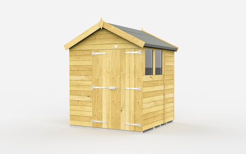 Flat Packed Apex Shed 6x6 - Willow Woodhouse