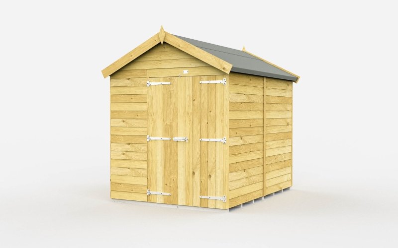 Flat Packed Apex Shed 6x7 - Willow Woodhouse