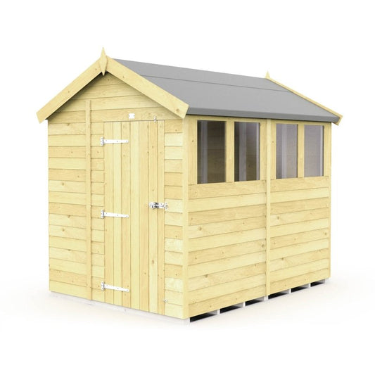 Flat Packed Apex Shed 6x8 - Willow Woodhouse