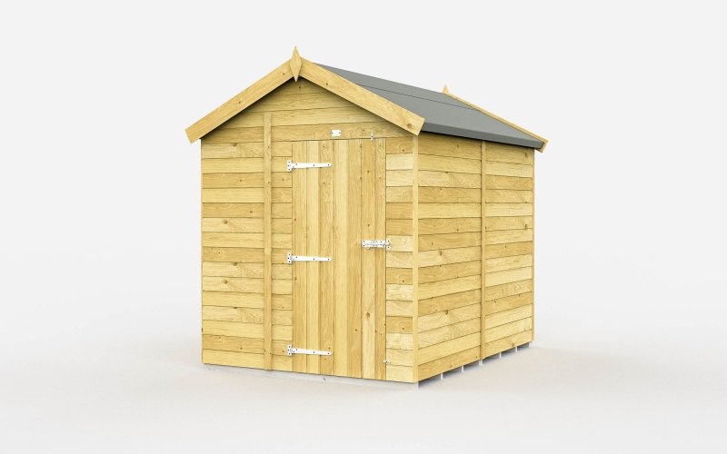 Flat Packed Apex Shed 7x8 - Willow Woodhouse